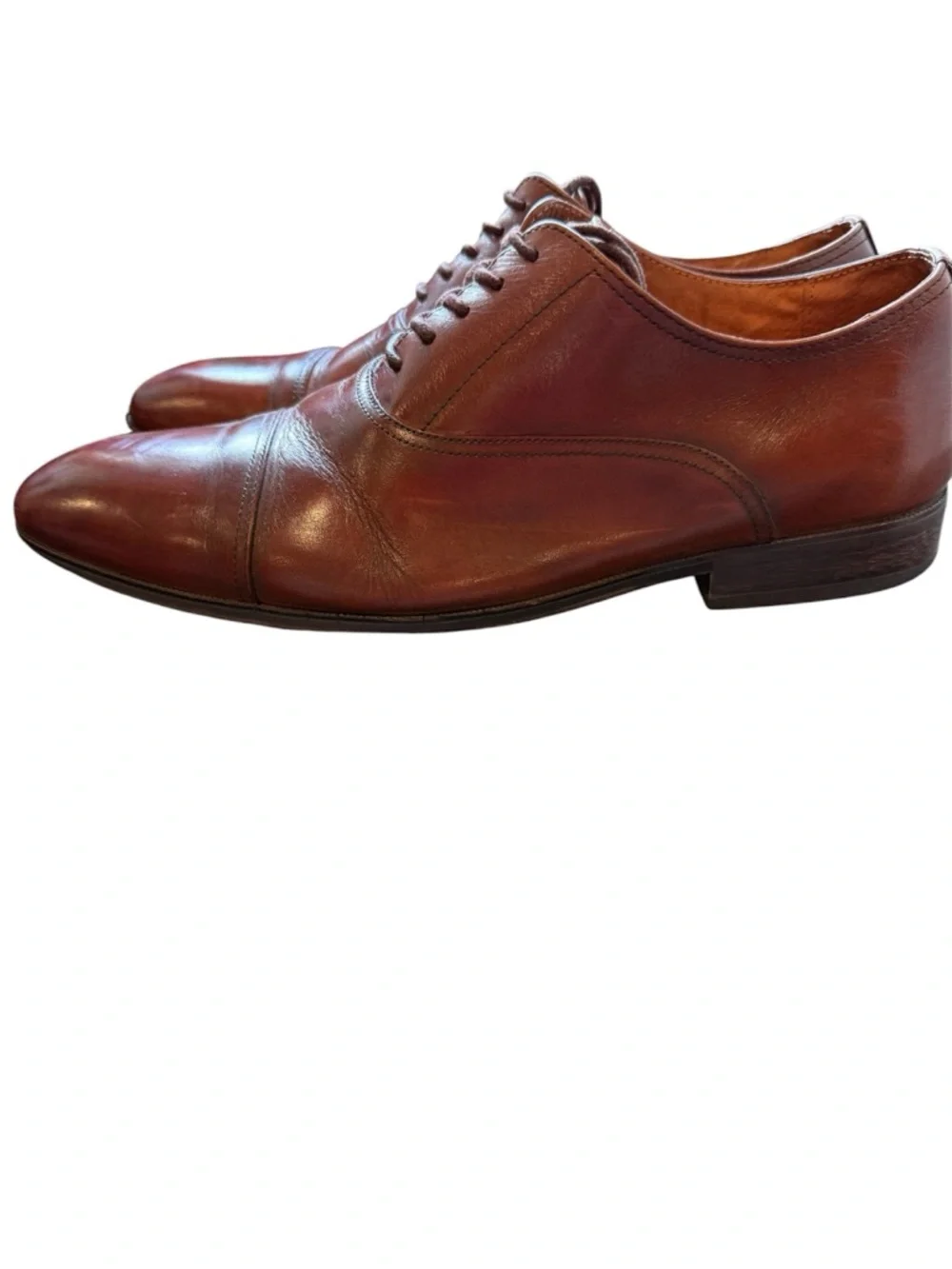 Florsheim Chestnut Brown Cap-Toe Oxford Dress Shoes‎